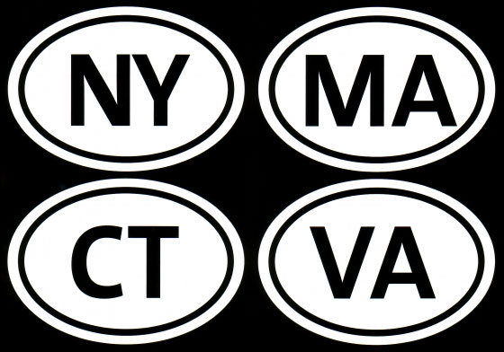 abbreviations for four states